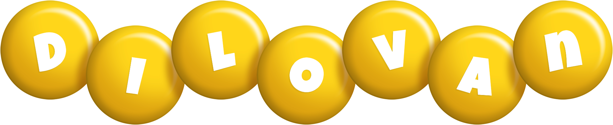 Dilovan candy-yellow logo