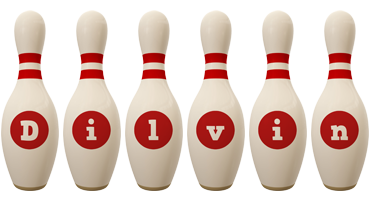 Dilvin bowling-pin logo