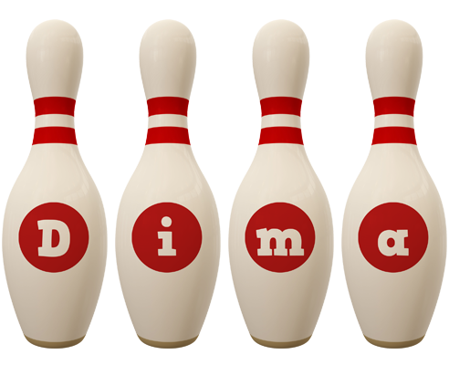 Dima bowling-pin logo