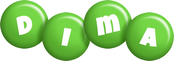 Dima candy-green logo