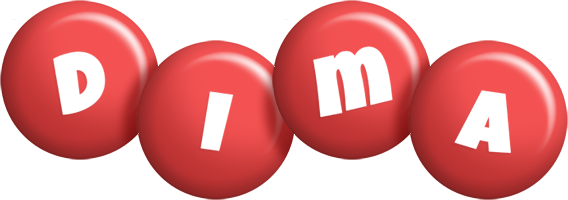 Dima candy-red logo
