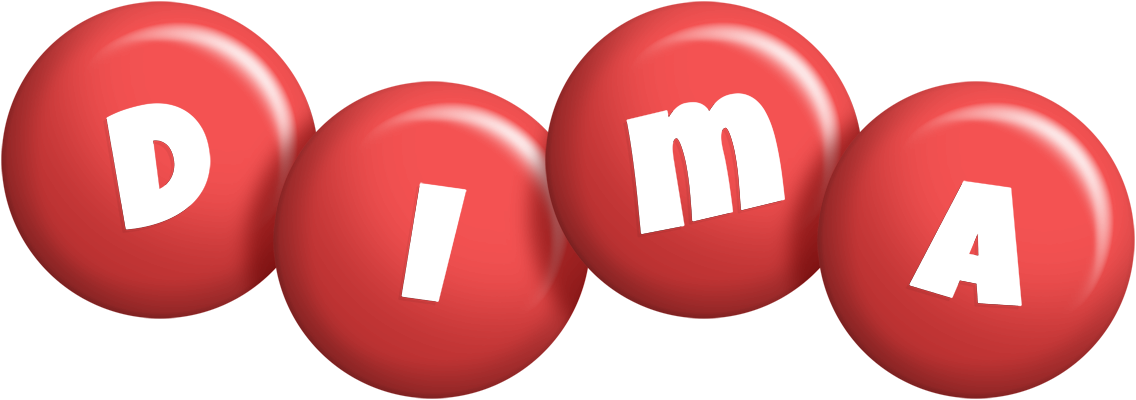 Dima candy-red logo
