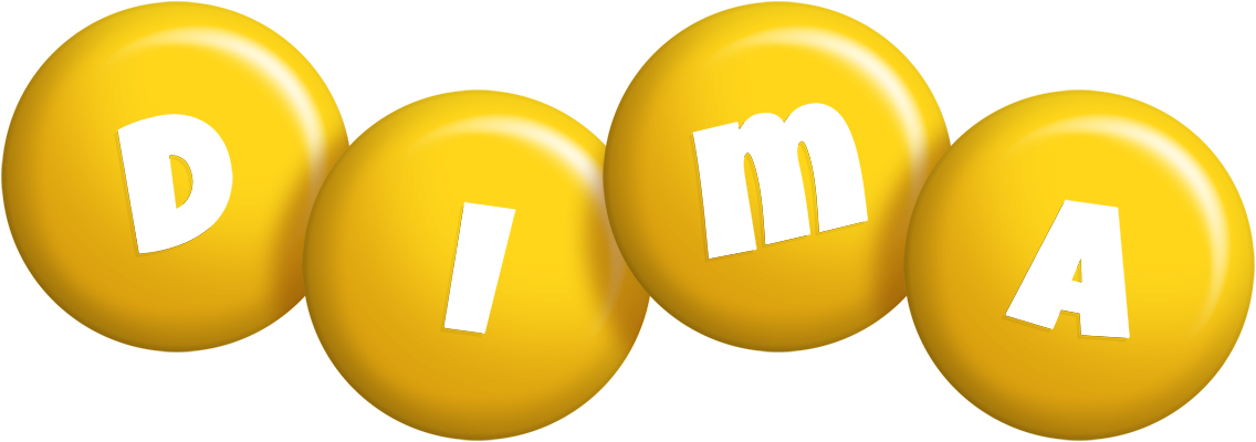 Dima candy-yellow logo