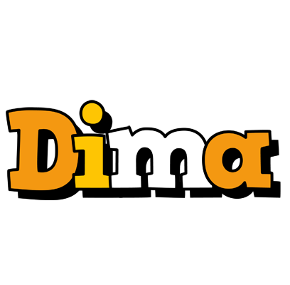 Dima cartoon logo