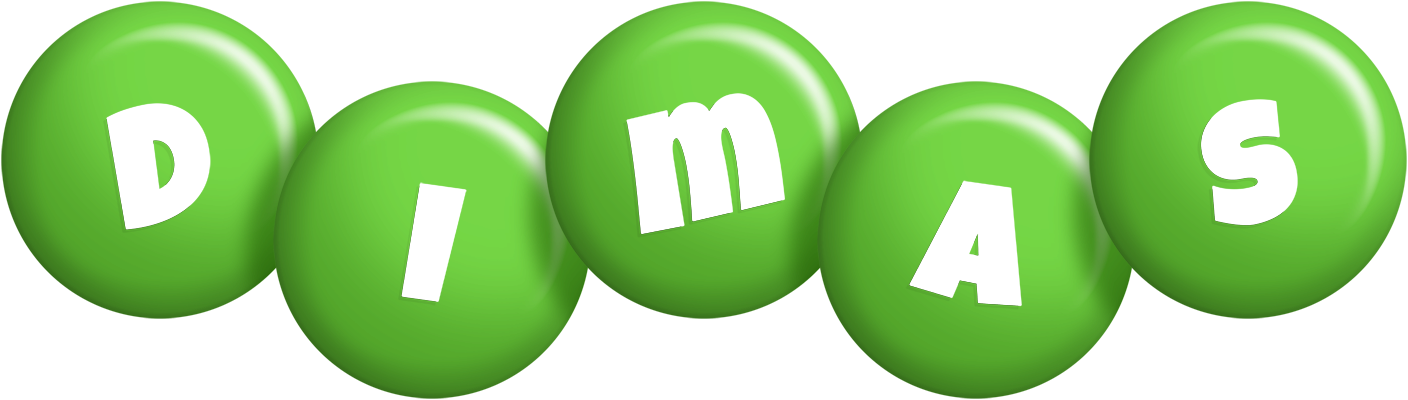 Dimas candy-green logo