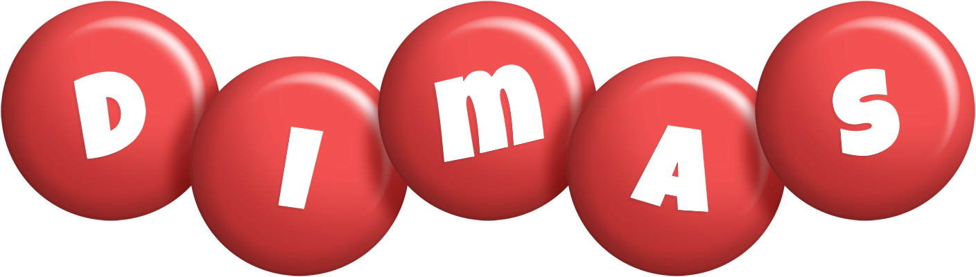 Dimas candy-red logo