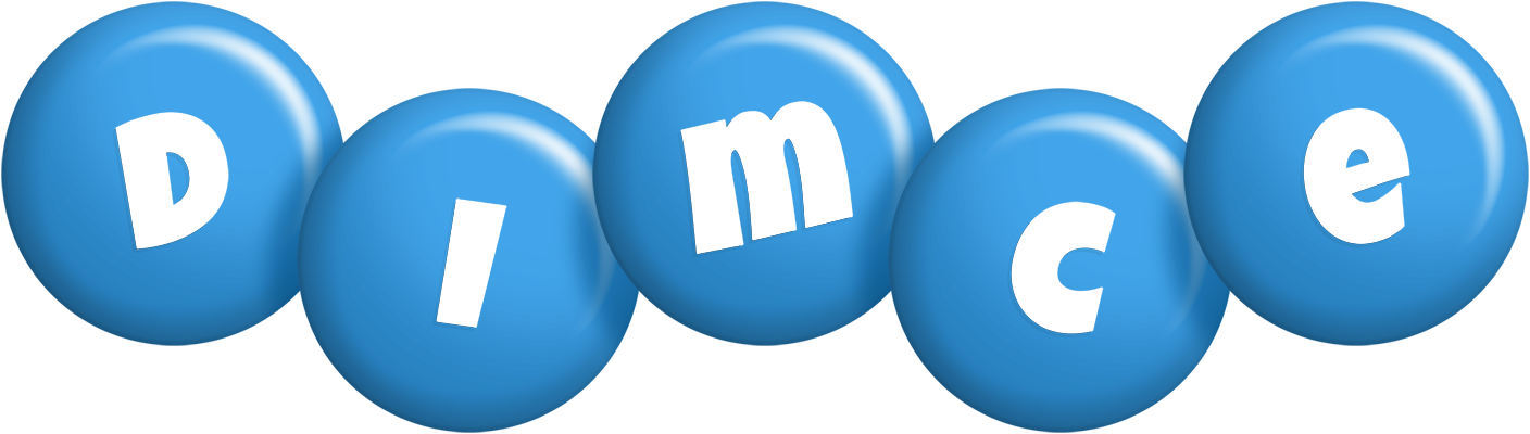 Dimce candy-blue logo