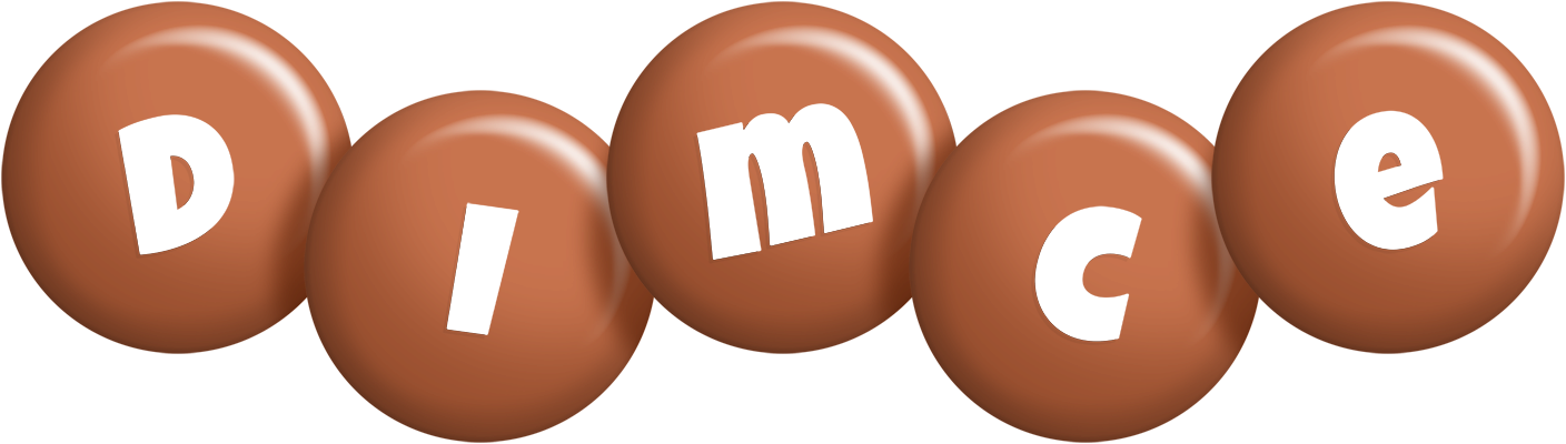 Dimce candy-brown logo
