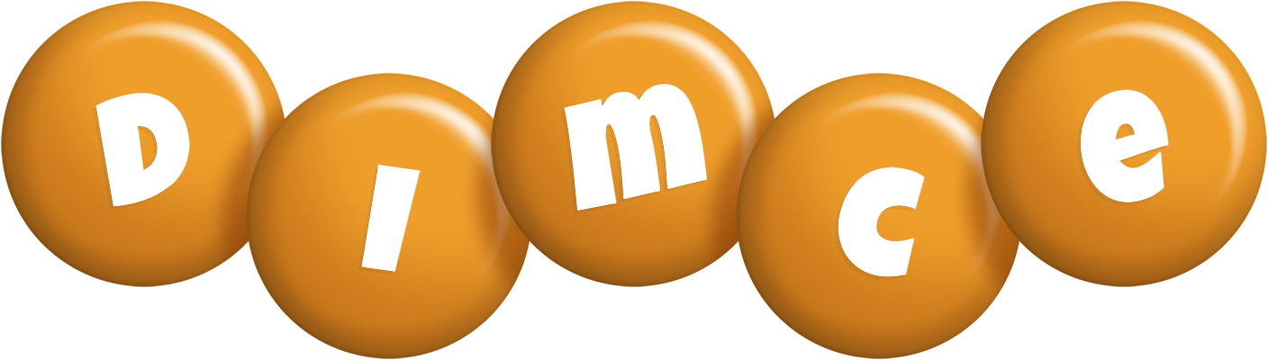 Dimce candy-orange logo