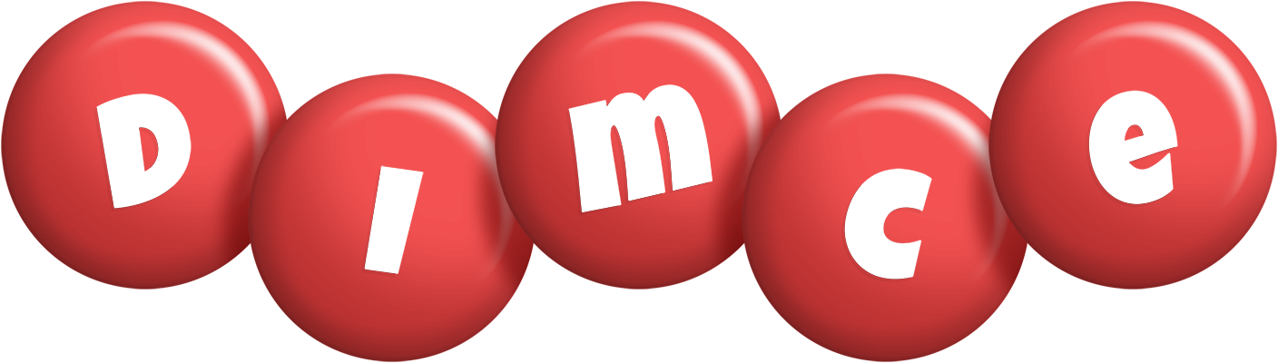 Dimce candy-red logo