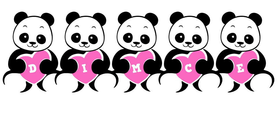 Dimce love-panda logo