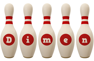 Dimen bowling-pin logo