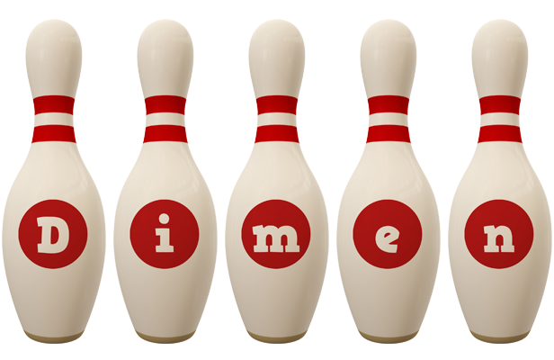 Dimen bowling-pin logo