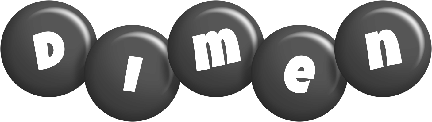 Dimen candy-black logo