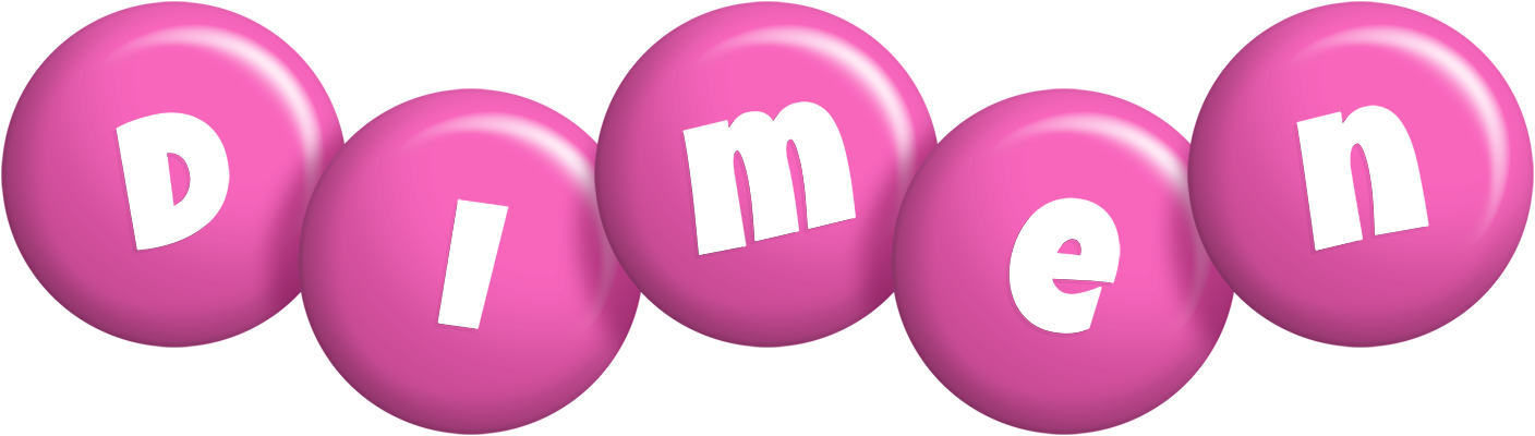 Dimen candy-pink logo