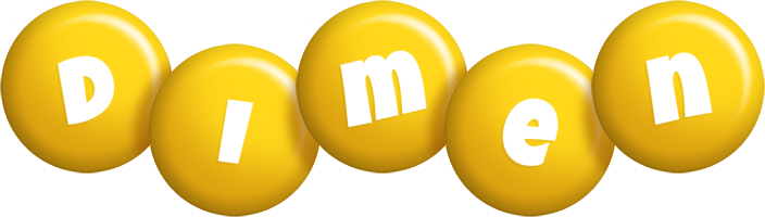 Dimen candy-yellow logo