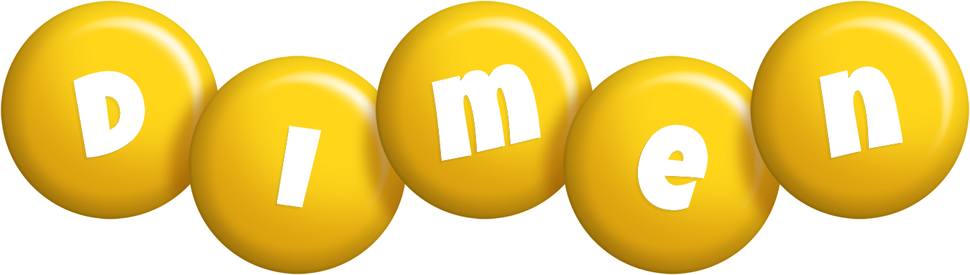 Dimen candy-yellow logo