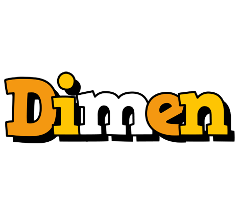 Dimen cartoon logo