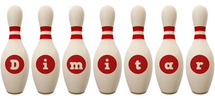 Dimitar bowling-pin logo