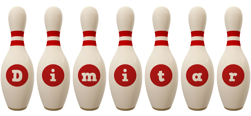 Dimitar bowling-pin logo