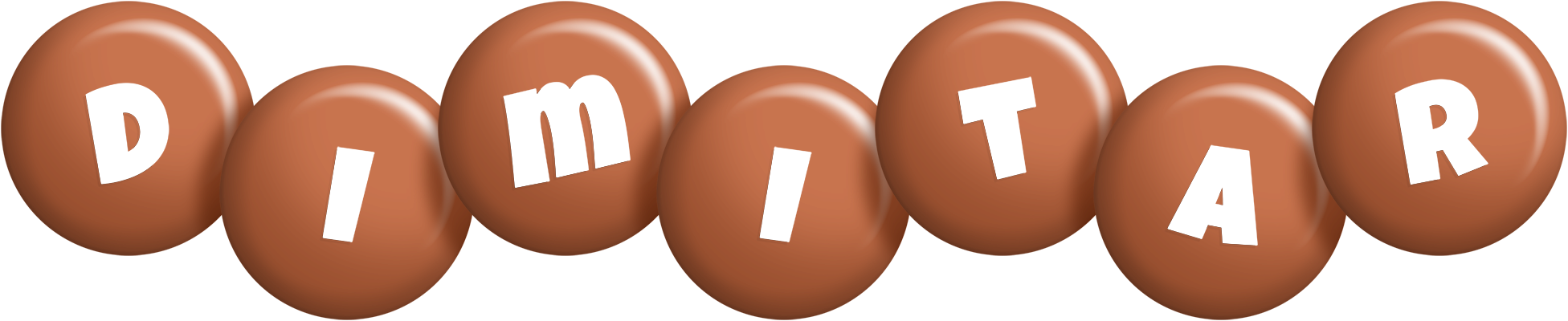 Dimitar candy-brown logo