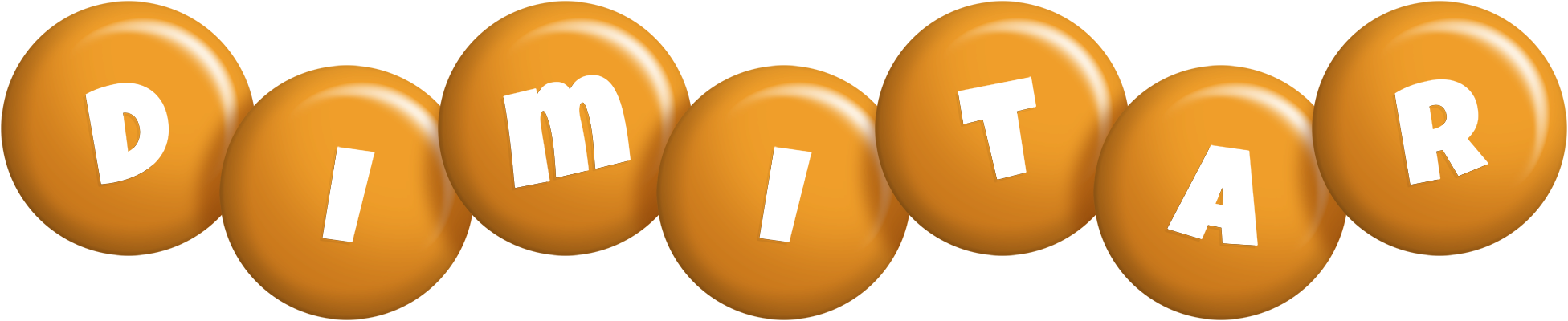 Dimitar candy-orange logo