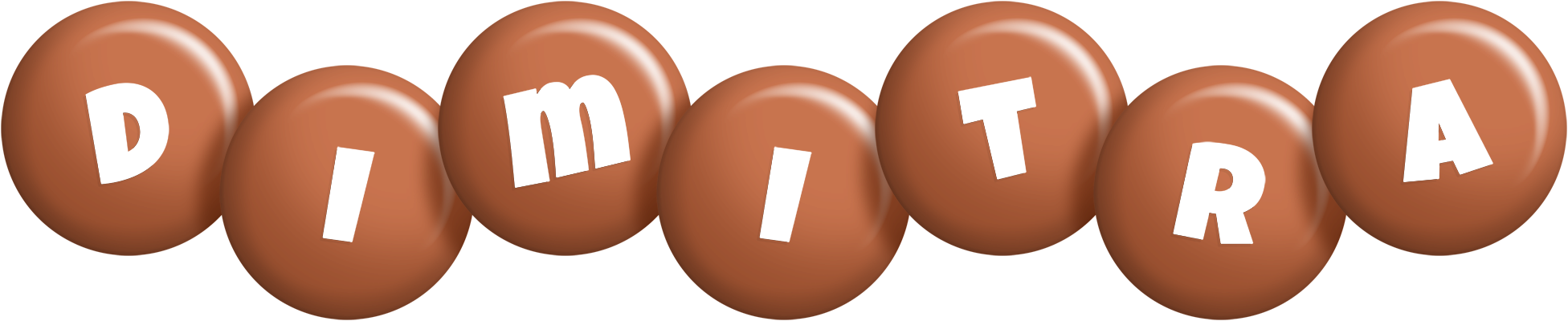 Dimitra candy-brown logo