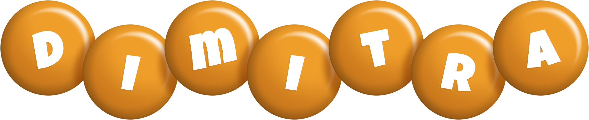 Dimitra candy-orange logo