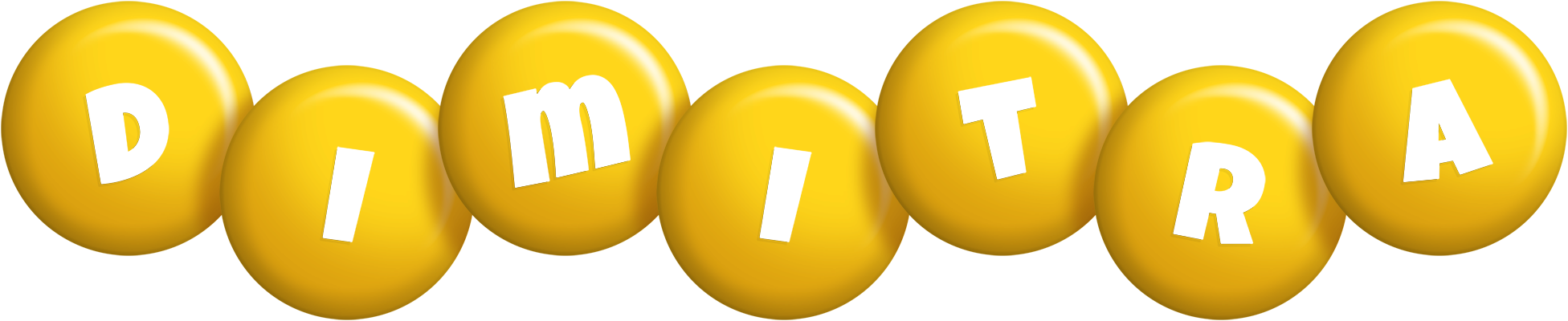 Dimitra candy-yellow logo