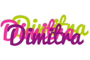 Dimitra flowers logo