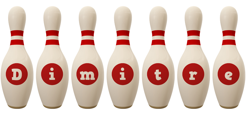 Dimitre bowling-pin logo