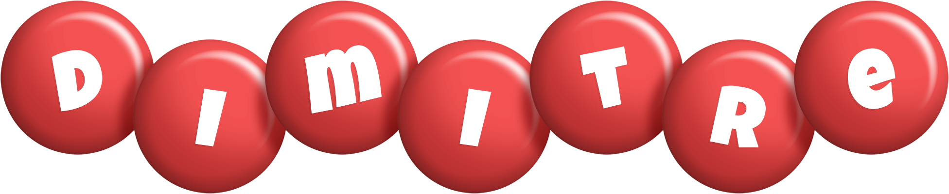 Dimitre candy-red logo