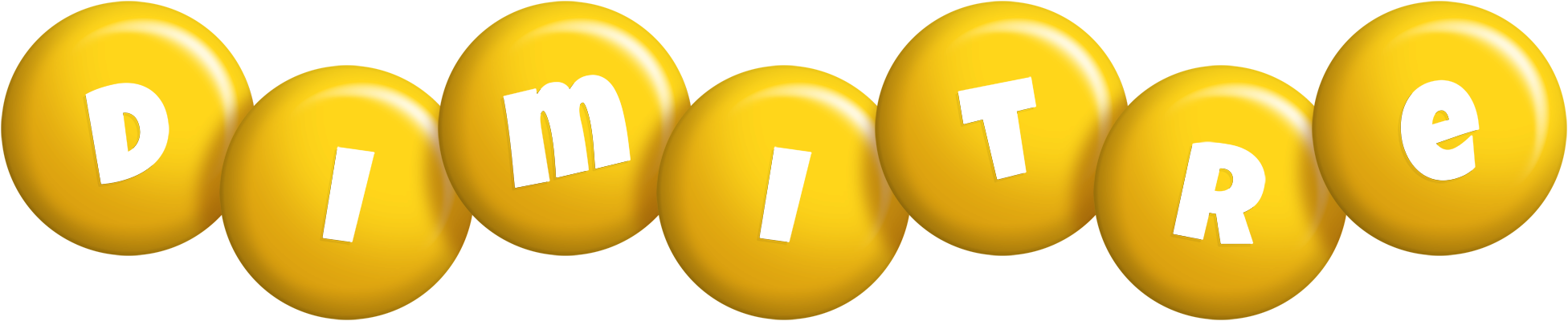 Dimitre candy-yellow logo