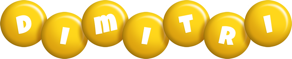 Dimitri candy-yellow logo