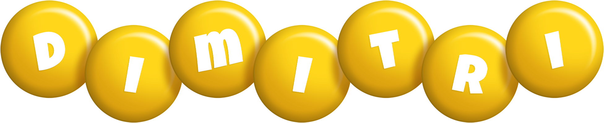 Dimitri candy-yellow logo