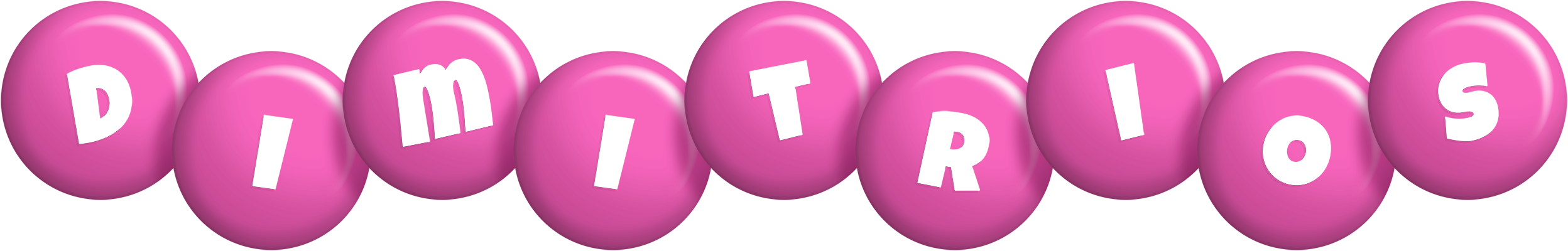 Dimitrios candy-pink logo