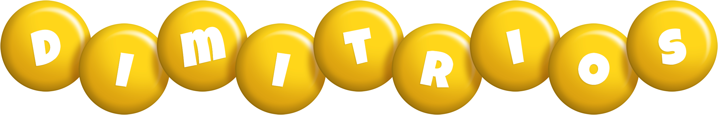 Dimitrios candy-yellow logo