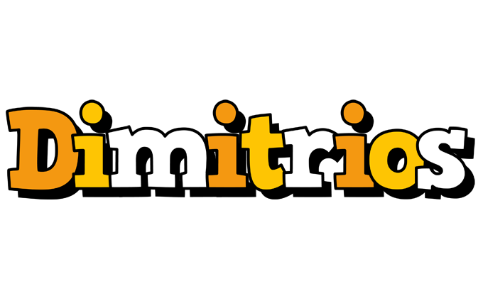 Dimitrios cartoon logo