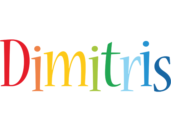 Dimitris birthday logo