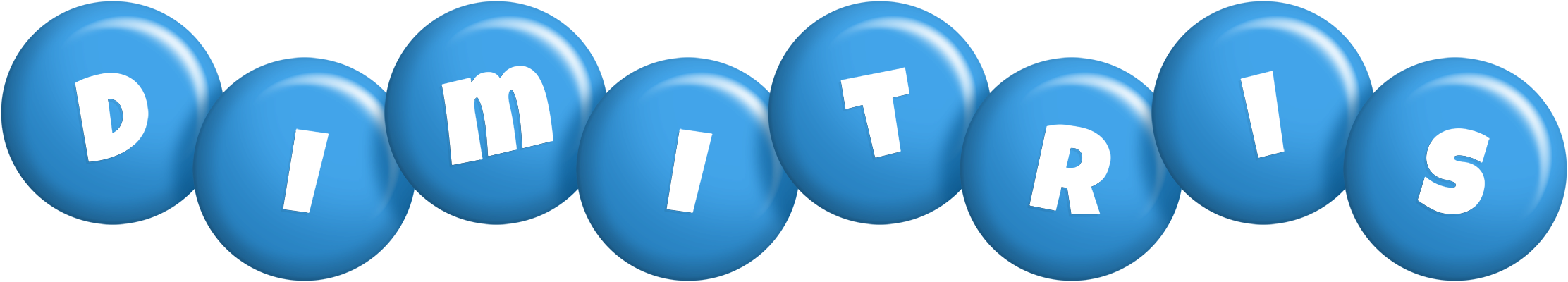 Dimitris candy-blue logo