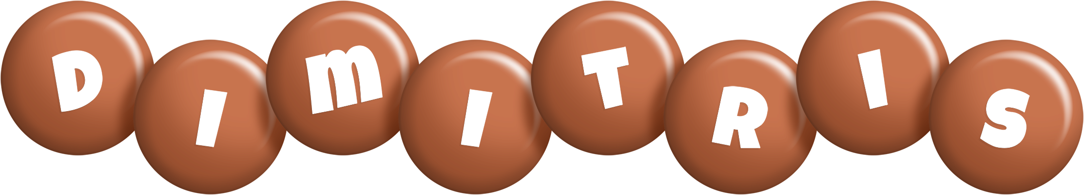 Dimitris candy-brown logo