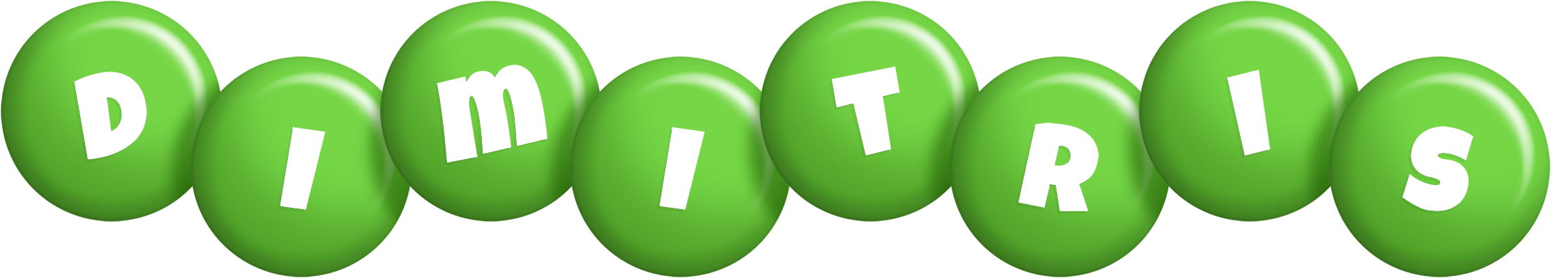 Dimitris candy-green logo