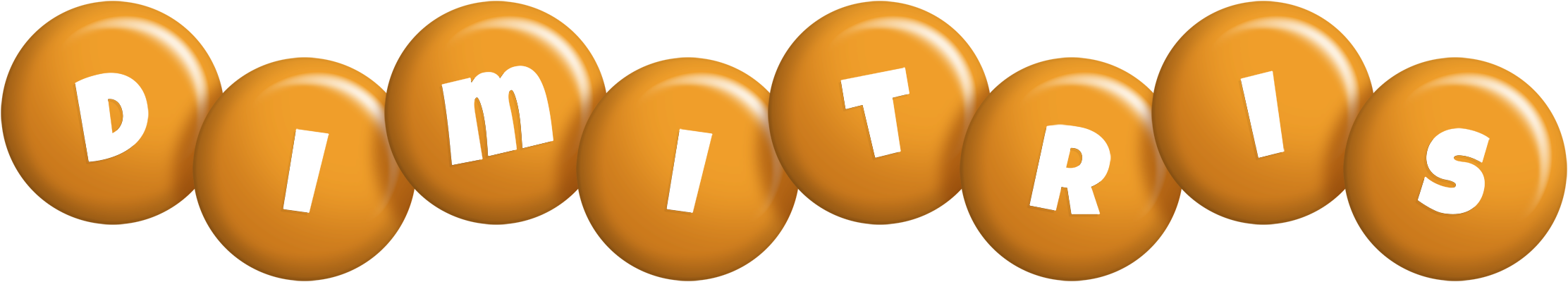 Dimitris candy-orange logo