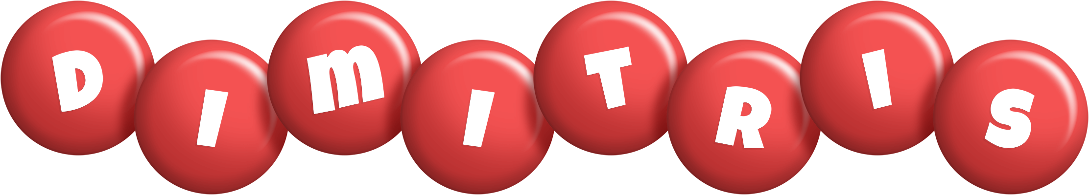 Dimitris candy-red logo