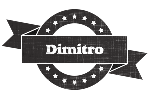 Dimitro grunge logo