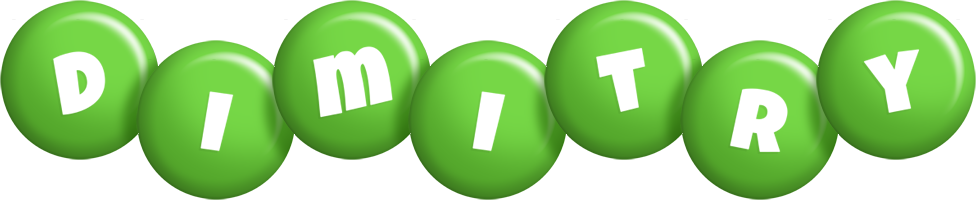Dimitry candy-green logo