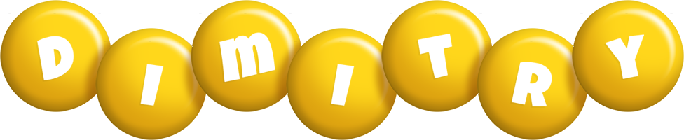Dimitry candy-yellow logo