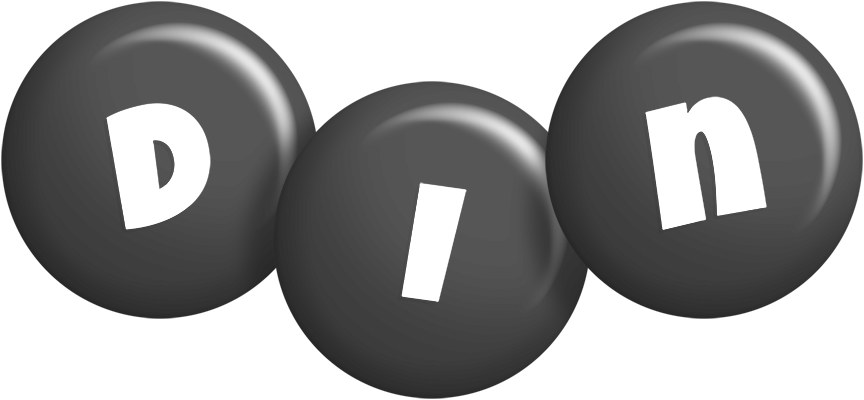 Din candy-black logo