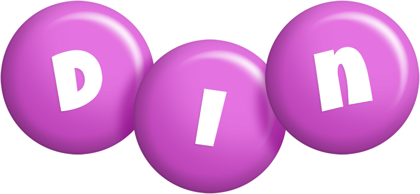Din candy-purple logo