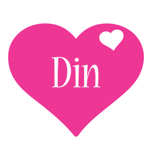 Din love-heart logo